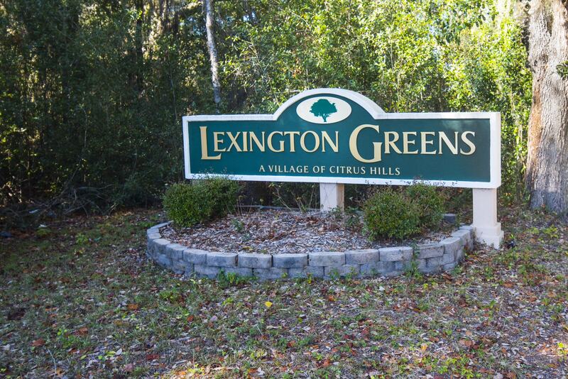 Lexington Greens entrance sign